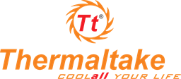 Logo de thermaltake una marca premium que se usa en una pc gamer gama media
