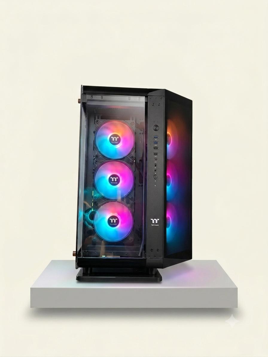 Gabinete de la linea WORKSTATION para uso como pc gamer gama alta Foto de producto del Gabinete de la linea WORKSTATION para uso como pc gamer gama alta