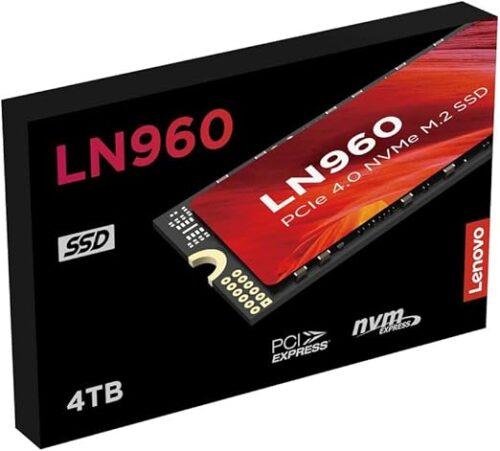 MEMORIA SSD NVMe G4 LENOVO LN960 4TB de los componentes pc gamer Fotografía de la MEMORIA SSD NVMe G4 LENOVO LN960 4TB de los componentes pc gamer
