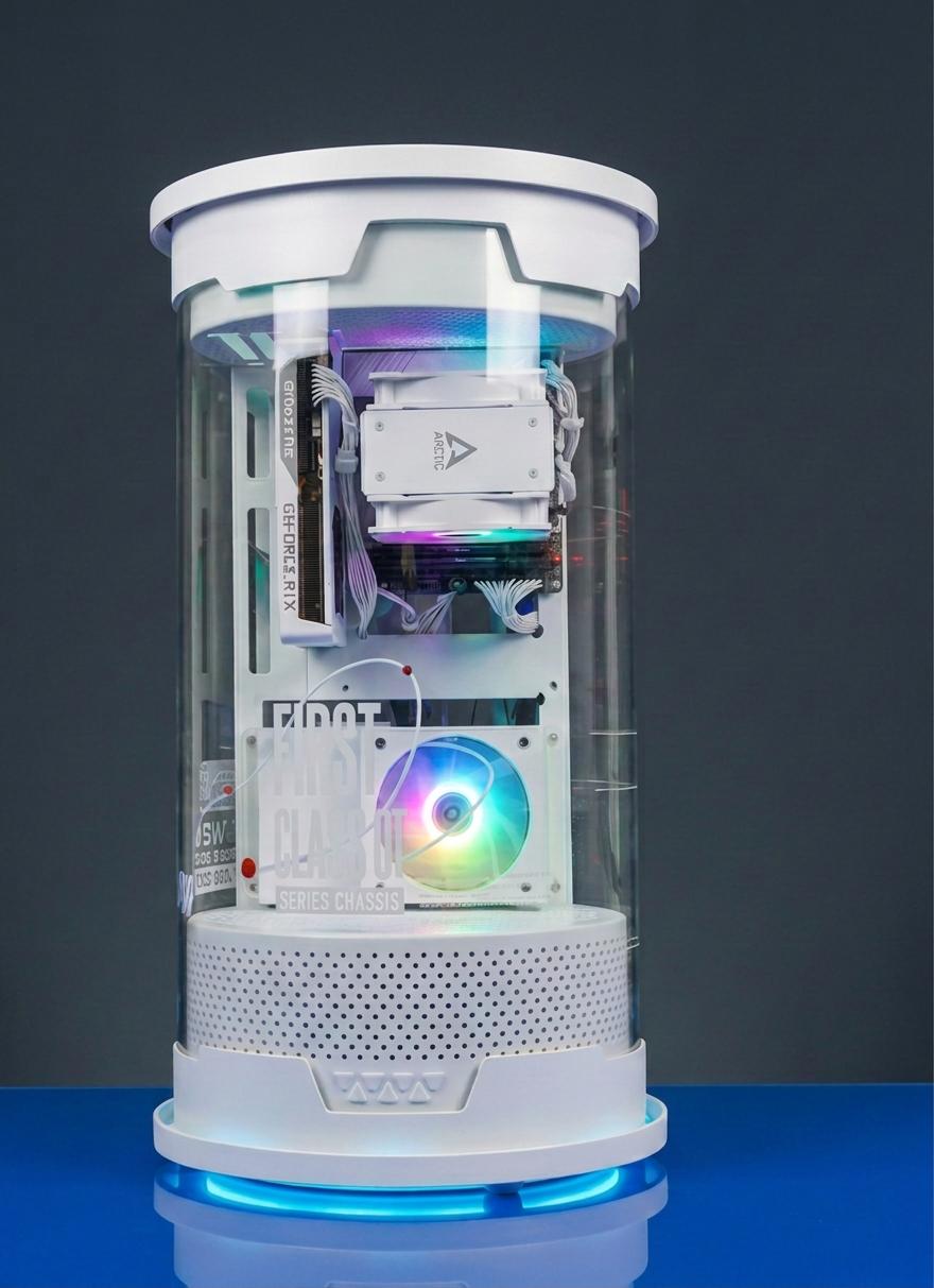 Gabinete torre tipo Cápsula de PC Gamer CDMX para uso como workstation Fotografía del Gabinete torre tipo Cápsula de PC Gamer CDMX para uso como workstation